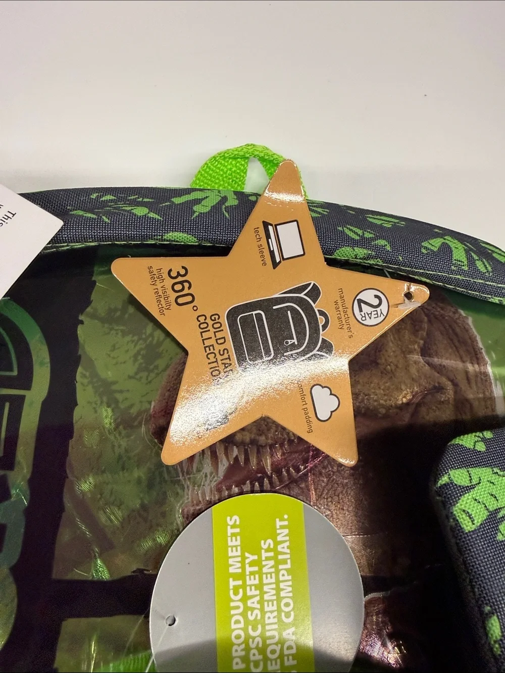 NEW Kids Green Dinosaur 5-Piece Jurassic World Set with lunchbox